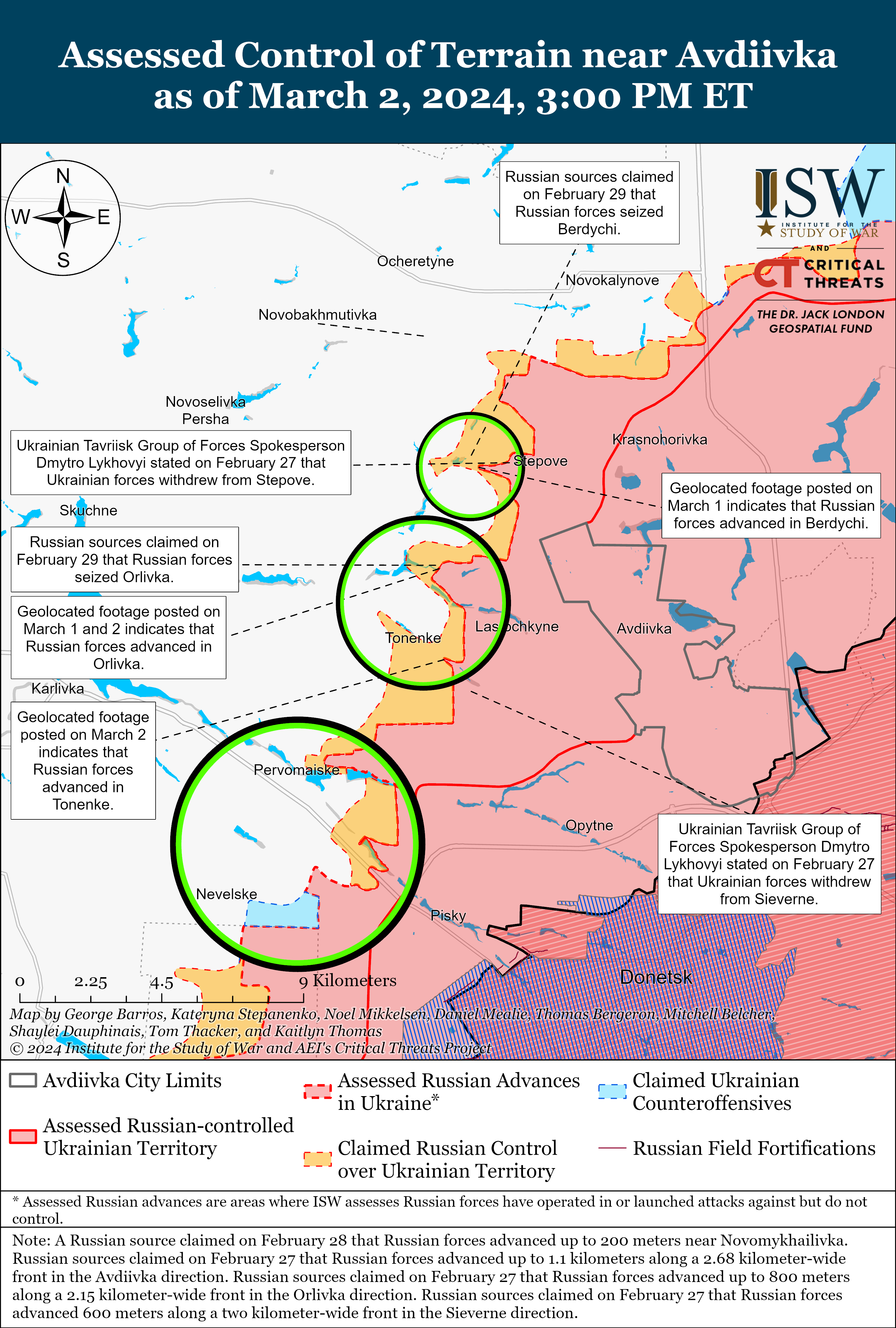 Russian Offensive Campaign Assessment March 2 2024 Institute For   Avdiivka Direction Battle Map Draft March 02%2C2024 